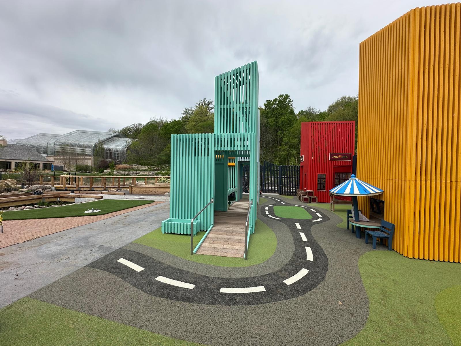 Lauritzen Gardens playground surfacing installed by JC Safety Surfacing